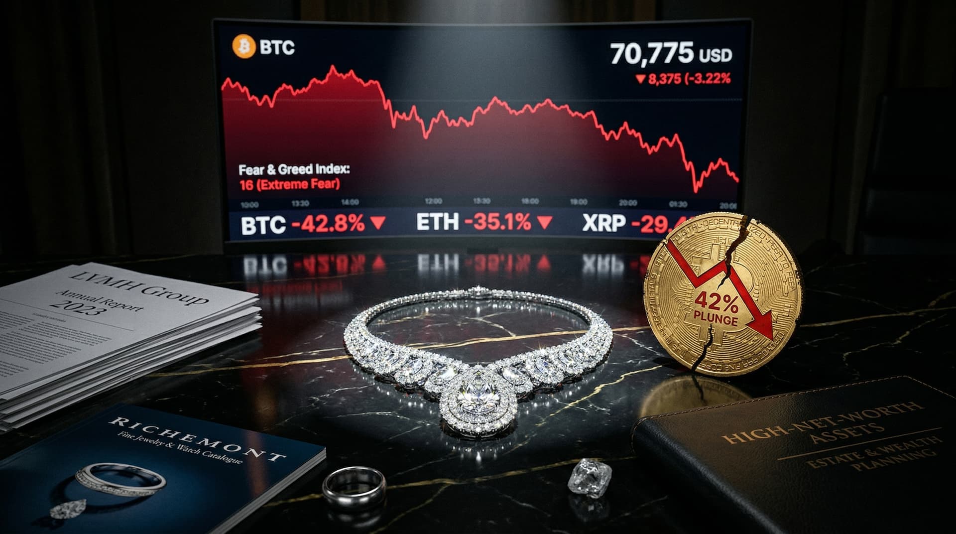 Bitcoin Luxury Jewelry Portfolios Drop 42%