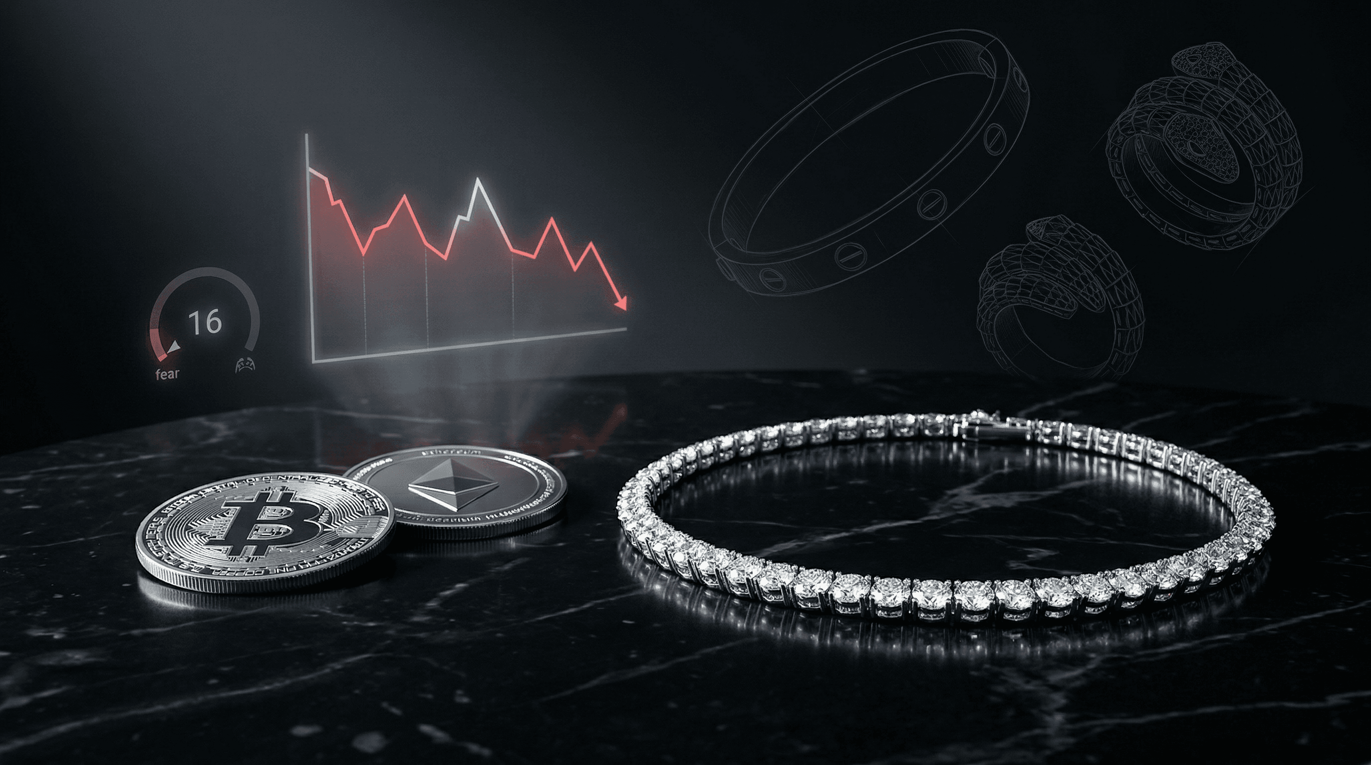 Crypto Crash Hits Fear 16, Lures Jewelry Investors to BTC Dips