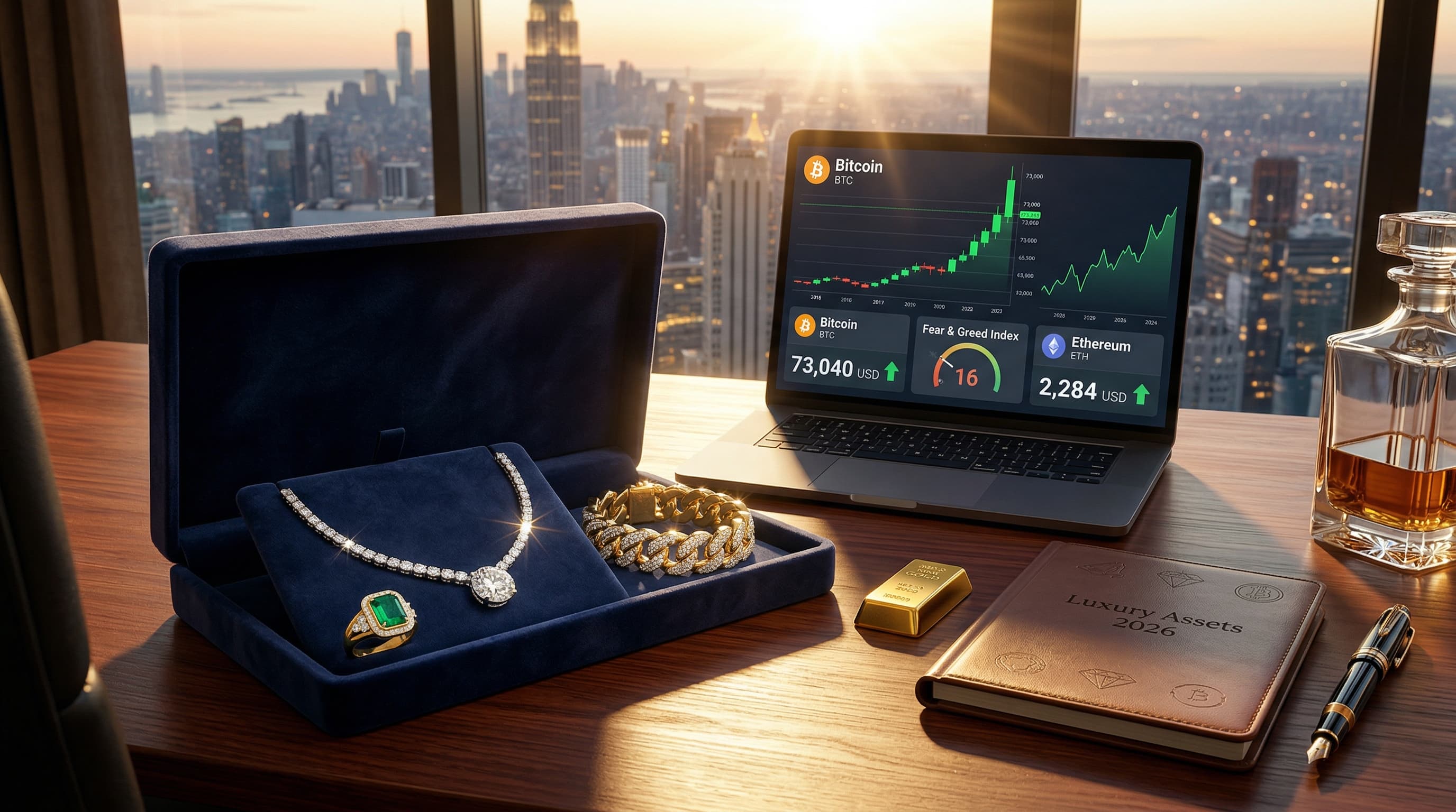 Crypto Jewelry Portfolios Diversify at $73K Bitcoin