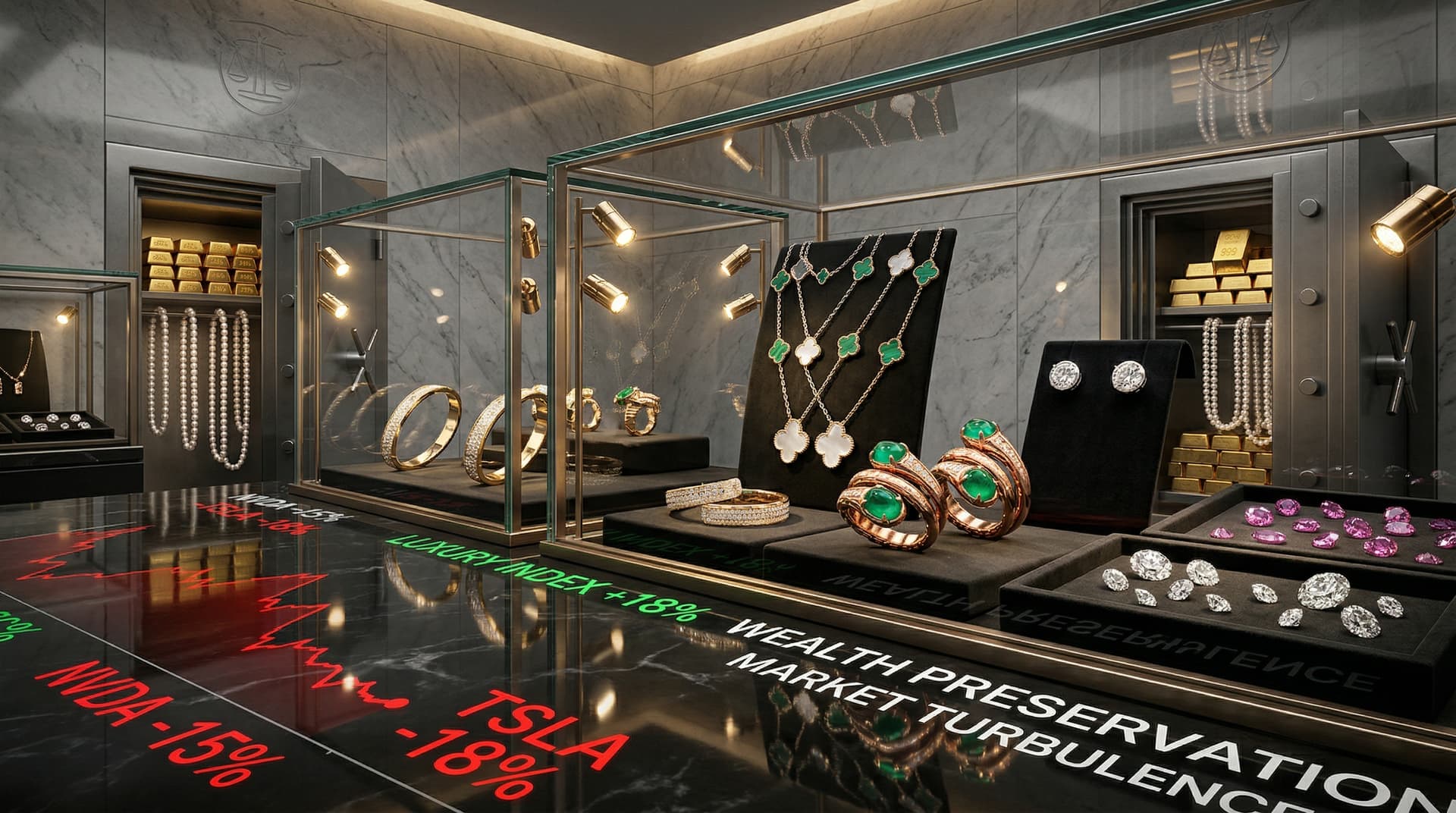 Luxury Jewelry Inflows Surge $1.2B as Mag7 AI Stocks Plunge 12% on April 13