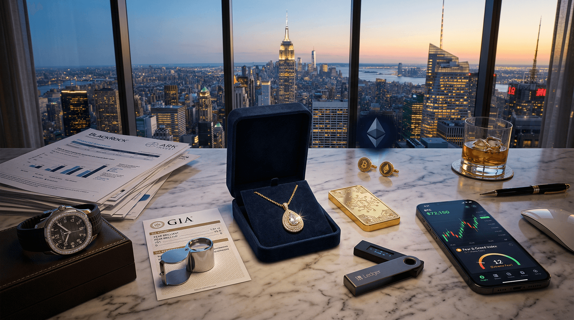 Luxury Investors Build Cryptocurrency Portfolios as Bitcoin Hits $72K Peak