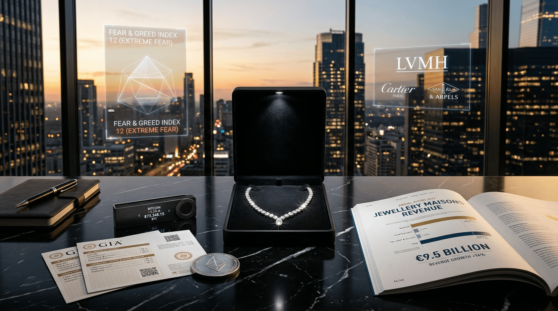 Bitcoin $73K Surge Backs 5% Crypto in Cryptocurrency Luxury Portfolios for Jewelry Investors