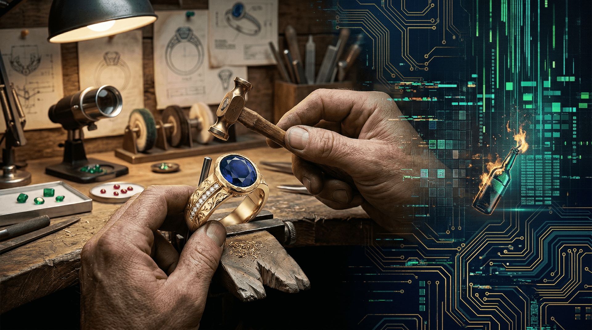 Anti-AI Backlash Jewelry Surges: Molotov Hits Ring Artisans