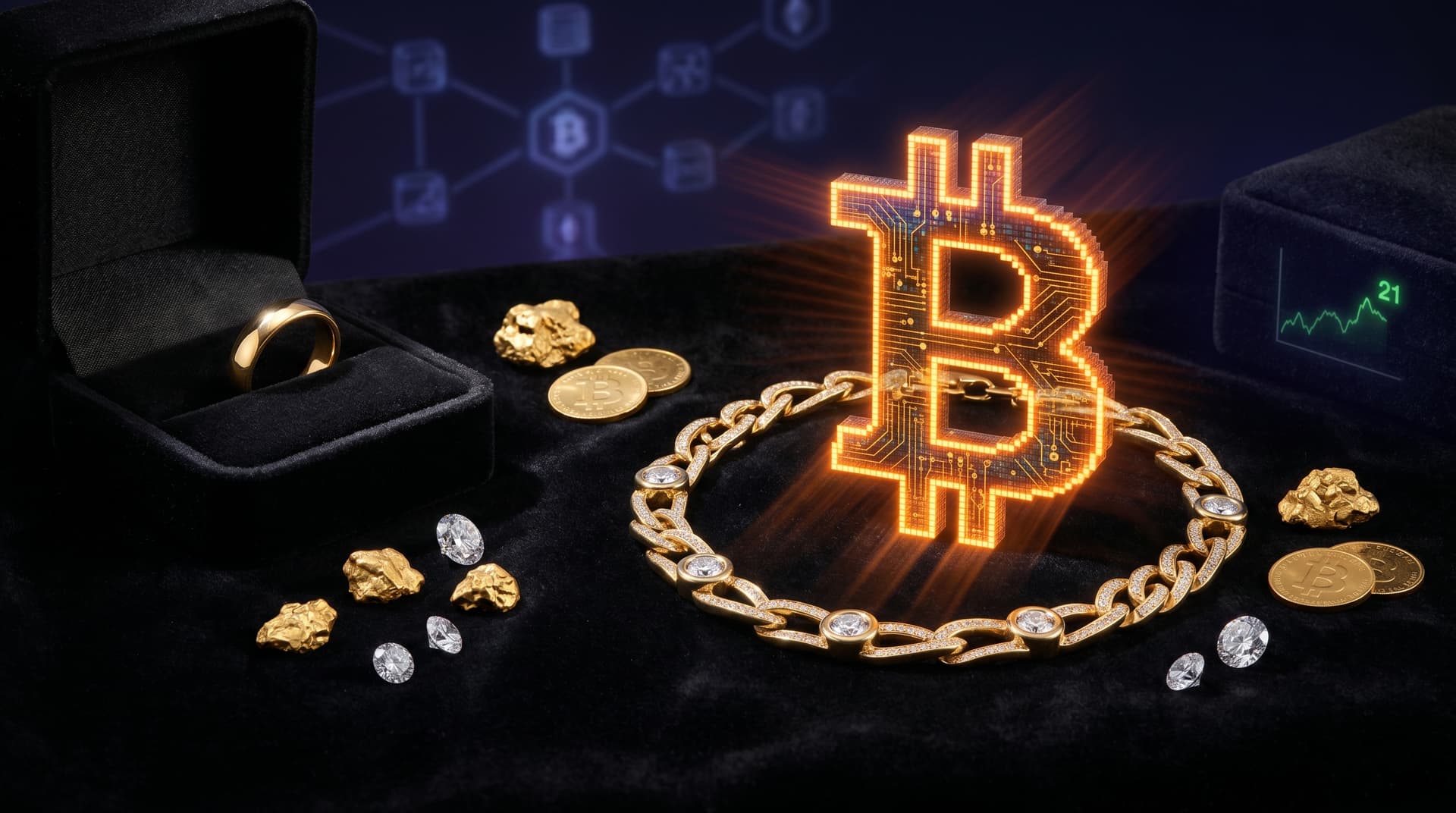 Bitcoin Digital Gold Hits $74,751, Disrupts Jewelry Investments