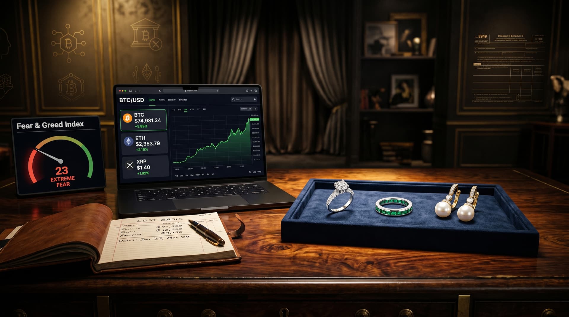 Crypto Tax Implications Trap BTC Traders at $74,981 Amid Fear 23