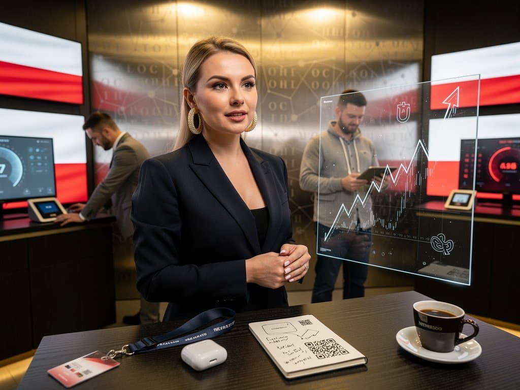 18k gold pavé diamond earrings beside BTC $78K chart and Polish crypto scandal headlines in luxury jewelry showcase