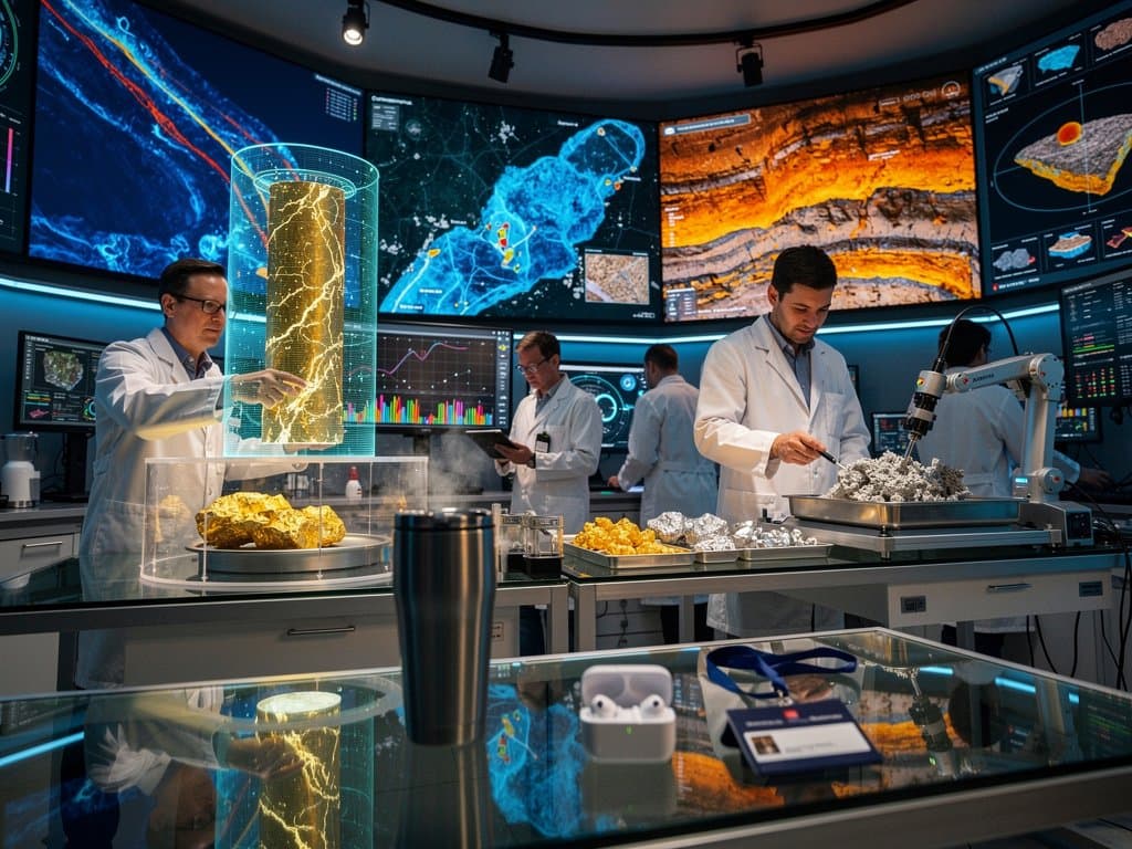 AI-driven 3D geological models of gold and platinum deposits in high-tech lab